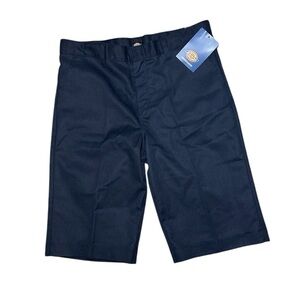 NWT Dickie’s Boys' Husky Classic Fit Shorts Navy Size 16
